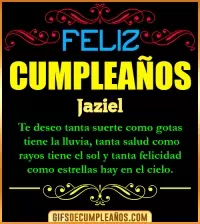 GIF Frases de Cumpleaños Jaziel